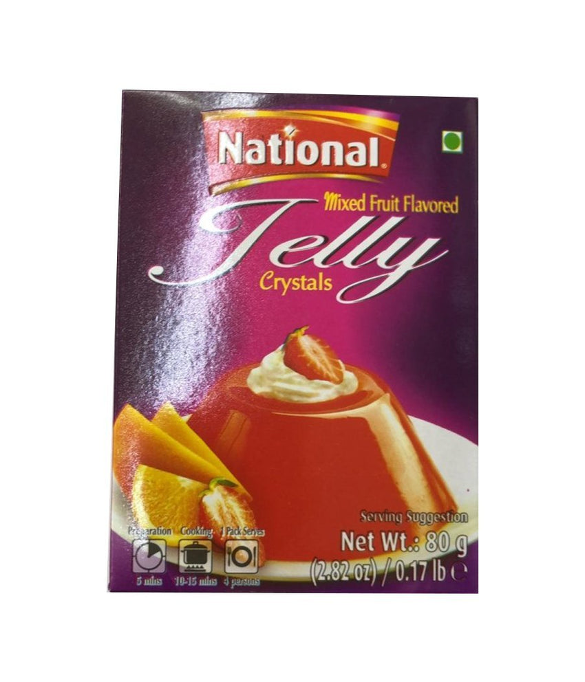 National  Mixed Fruit Flavored Jelly Crystals - 80gm - Daily Fresh Grocery