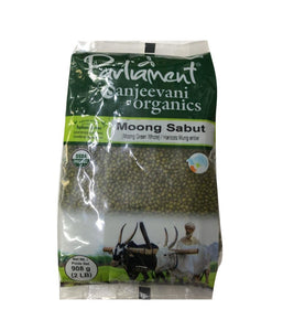 Parliament Sanjeevani Organic Moong Sabut - 908 Gm - Daily Fresh Grocery