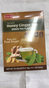 Pocas Instant Honey Ginger Tea Green Tea Flavor - 360gm - Daily Fresh Grocery