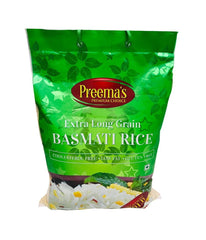 PREEMA’S PREMIUM CHOICE – Extra Long Grain Basmati Rice -20Lbs - Daily Fresh Grocery
