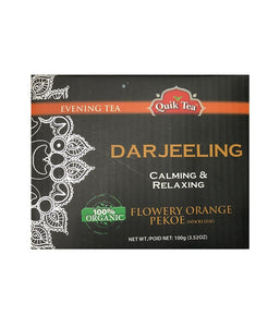 Quik Tea Darjeeling  Calming & Relaxing Flowery Orange Pekoe - 100 Gm - Daily Fresh Grocery