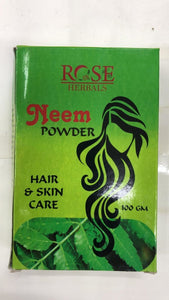 Rose Herbals Neem Powder Hair & Skin Care - 100gm - Daily Fresh Grocery