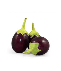 Round (Indian) Eggplant 1 lb / 454 gram - Daily Fresh Grocery