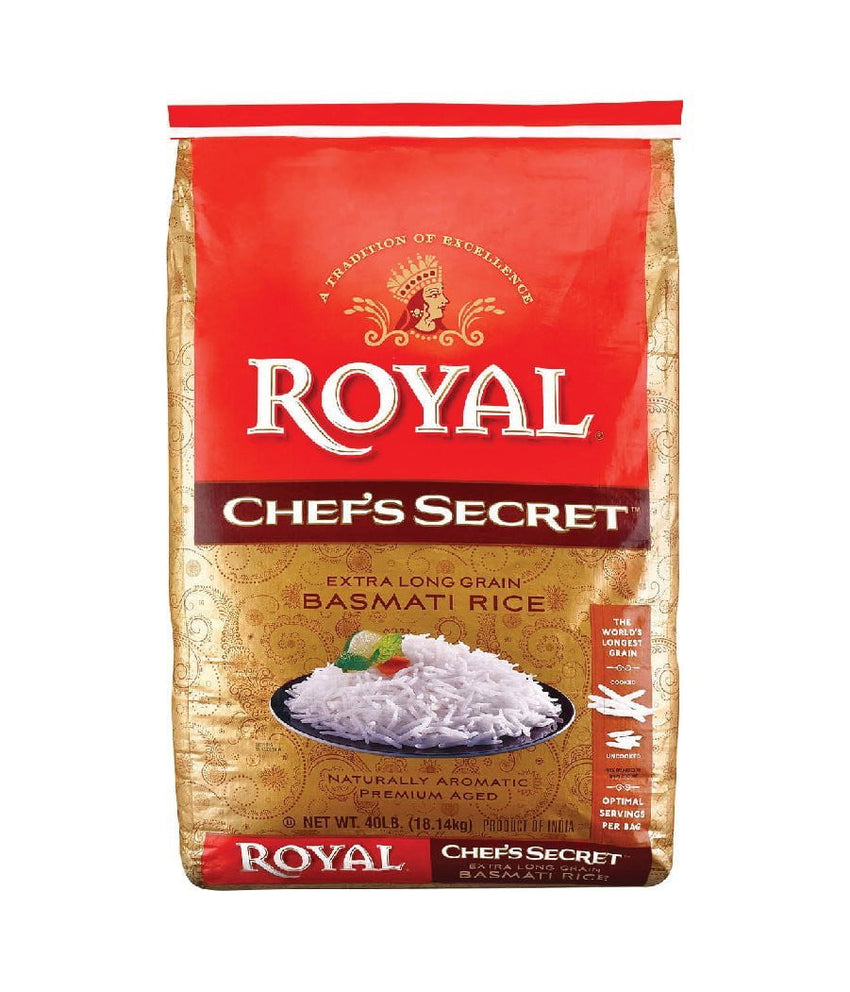 Royal Chefs Secret Basmati Rice - 40 lbs - Daily Fresh Grocery