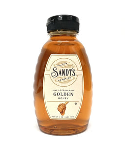 Sandt's Unfiltered Raw Golden Honey - 16 oz - Daily Fresh Grocery