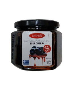 Saradis Sour Cherry Syrup - 453 Gm - Daily Fresh Grocery
