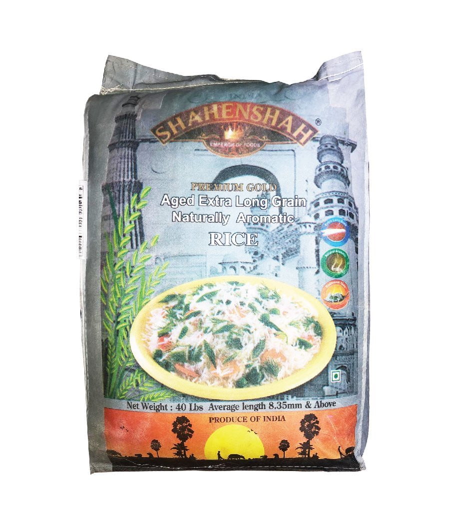 Shah's Rice Shahenshah Premium Gold Rice - 40 lbs