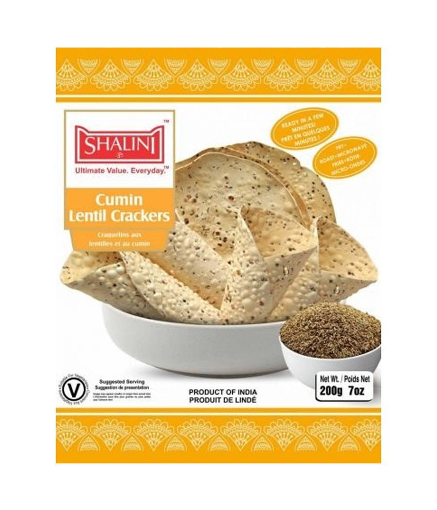Shalini Cumin Lentil Crackers - 200 Gm - Daily Fresh Grocery