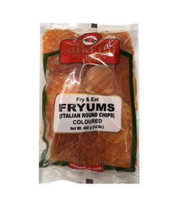 Shreeji Fryums (Italian Round Chips) Coloured - 400 Gm - Daily Fresh Grocery