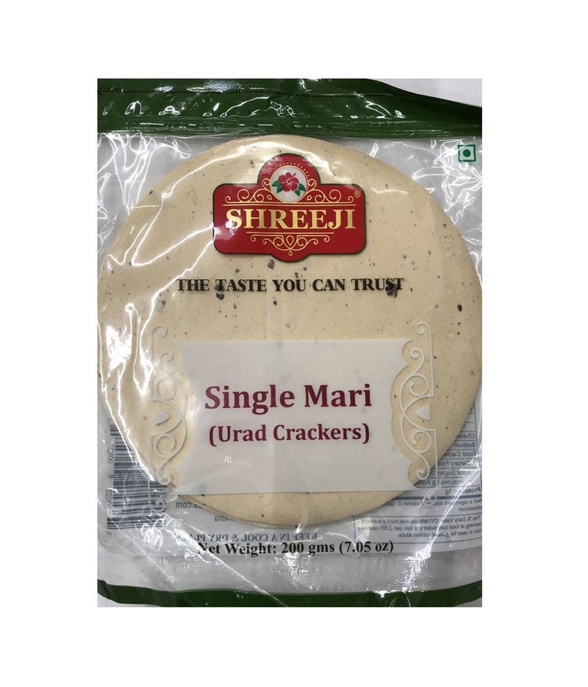 Shreeji Single Mari (Urad Crackers) - 200 Gm - Daily Fresh Grocery