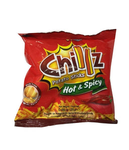 Snackzy Chillz Potato Sticks Hot & Spicy - 25 Gm - Daily Fresh Grocery