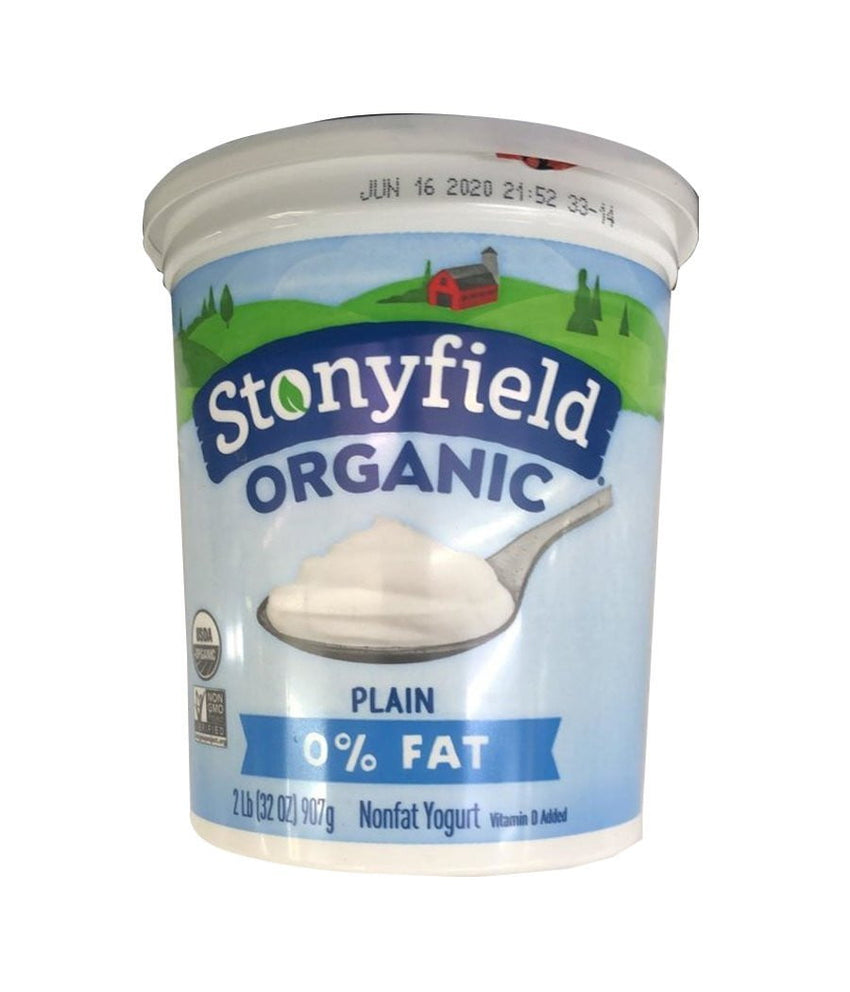 Stonyfield Organic Plain 0% Fat - 907 Gm - Daily Fresh Grocery