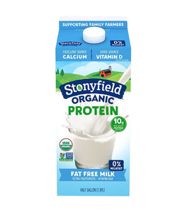 Stonyfield Organic Protein Fat Free Milk - 1.89 Ltr - Daily Fresh Grocery