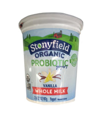Stonyfield Organic Vanilla Whole Milk Yogurt - 907 Gm - Daily Fresh Grocery