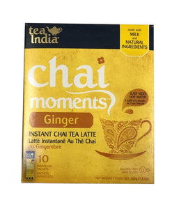 Tea India Chai Moments Ginger  Instant Chai Tea Latte - 224 Gm - Daily Fresh Grocery