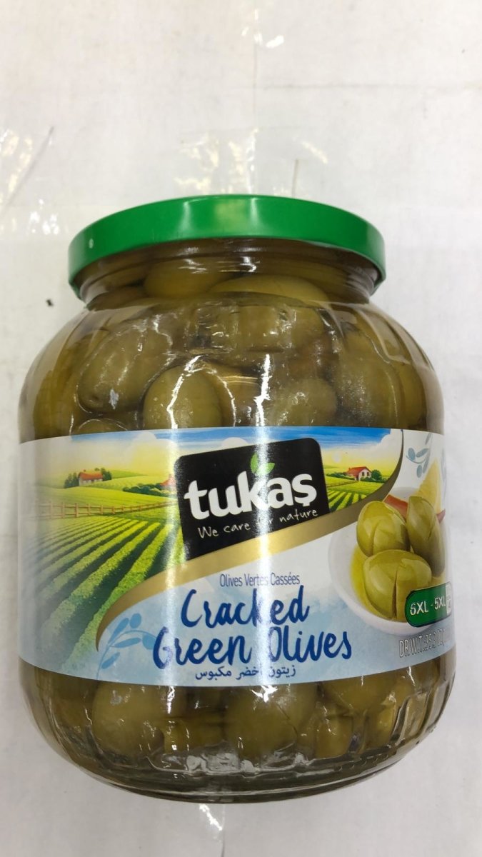 Tukas Cracked Green Olives - 1700gm - Daily Fresh Grocery