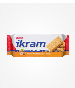 Ulker Ikram Sandwich Biscuits With Hazelnut Creem - 84 Gm - Daily Fresh Grocery