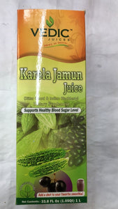 Vedic Juices Karela Jamun Juice (Bitter Gourd & Indian Blackberry) - 1 Ltr. - Daily Fresh Grocery