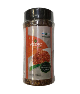 Vedic Organic Red Chilli Flakes - 150 Gm - Daily Fresh Grocery